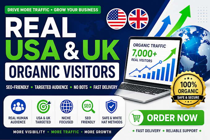 do organic USA,UK website traffic to increase sales