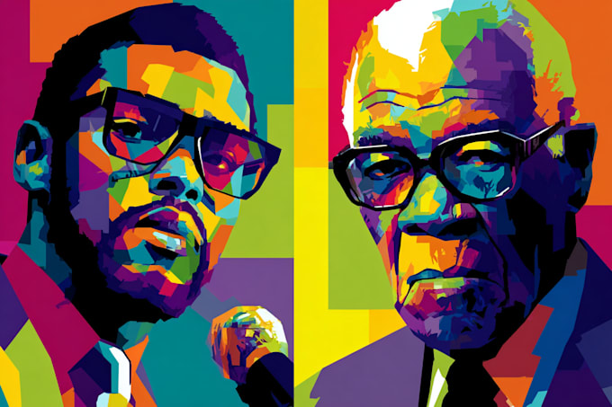make an unique wpap pop art style