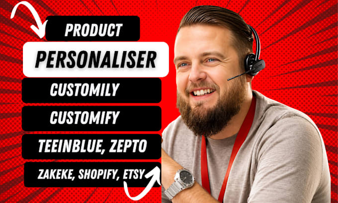 setup zepto customily customify teeinblue product personalisation zakeke store