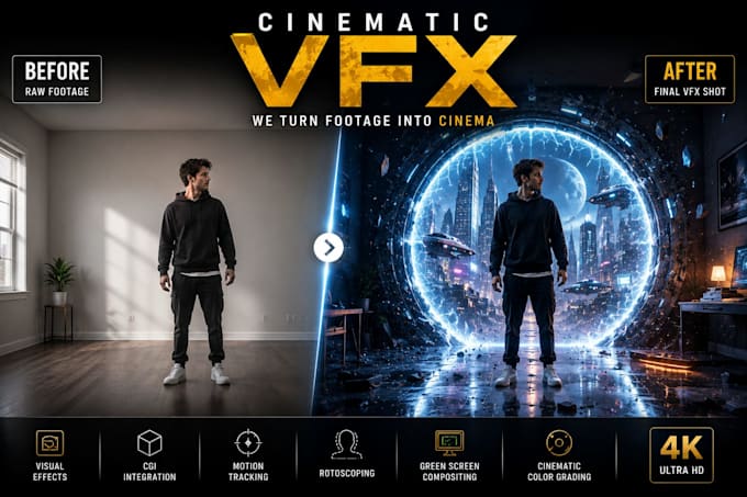 produce hollywood vfx, cgi, visual effects and compositing in after effects