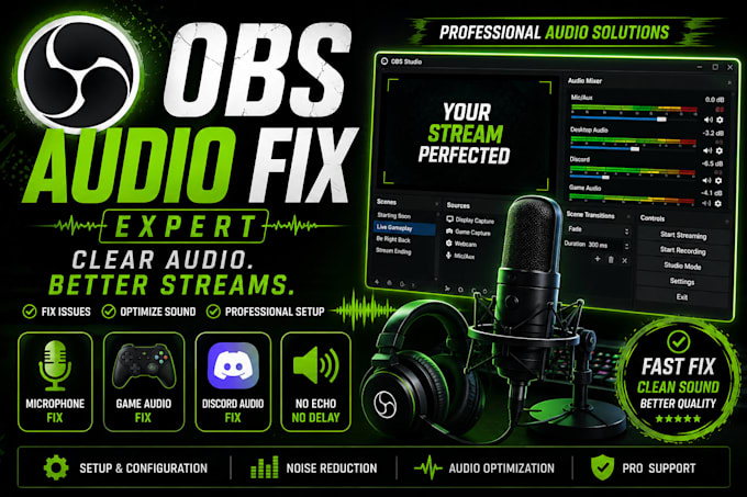 fix obs audio problems for streaming and recording