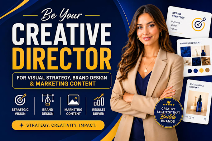 be your creative director for brand strategy and visual content