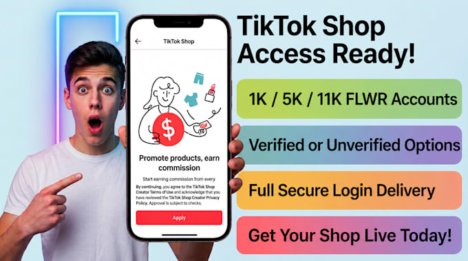offer tiktok shop affiliate account setup