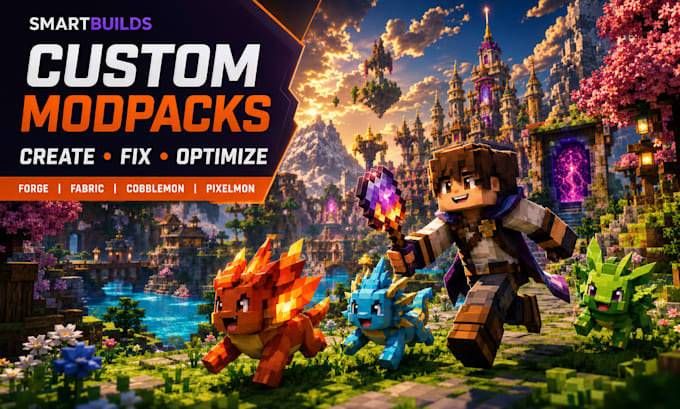 create, optimize minecraft forge fabric cobblemon pixelmon modpacks paper server
