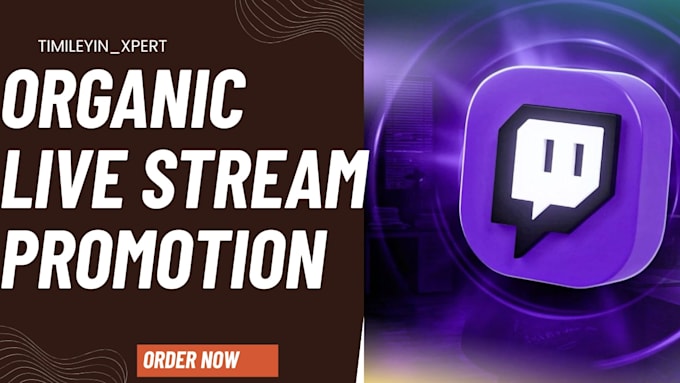 do organic twitch channel promotion