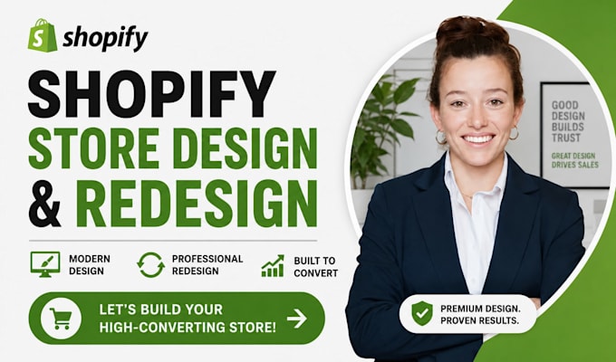 build shopify store design or redesign shopify website shopify store setup