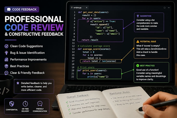 beta read your programming project and provide constructive feedb