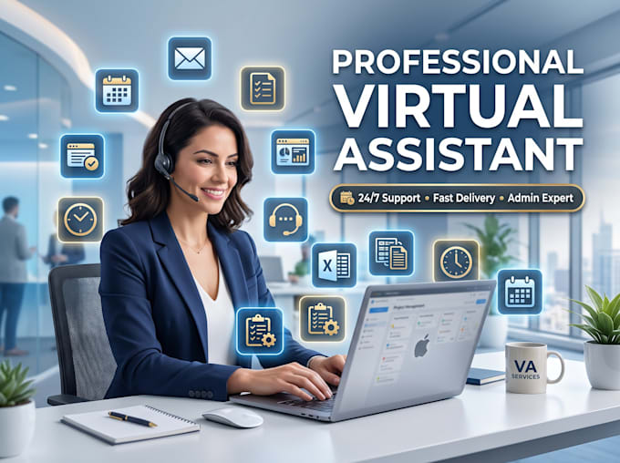 be your professional administrative virtual assistant