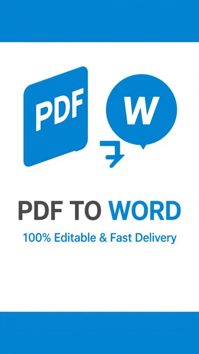convert pdf to word with 99accuracy and 24h delivery