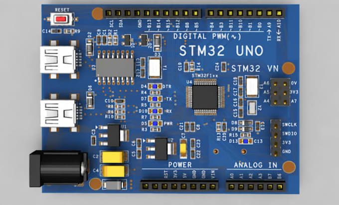 design stm32 pcb, stm32 firmware, custom stm32 development board