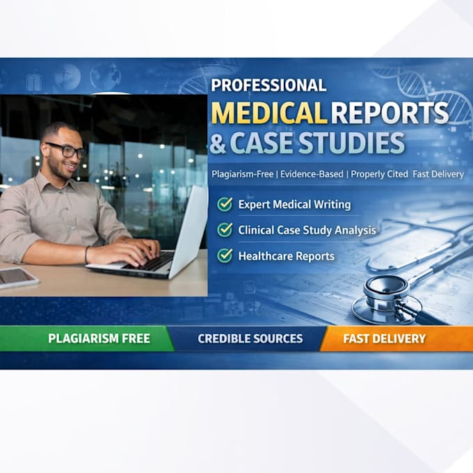 professionally write medical reports and case studies