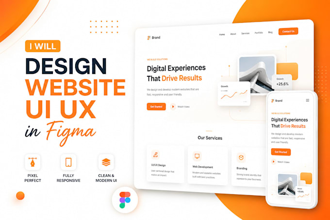 design website UI UX in figma