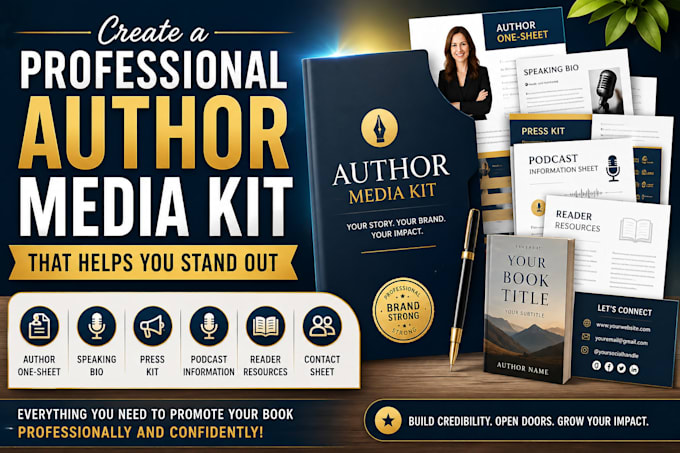 create a professional author media kit that helps you stand out
