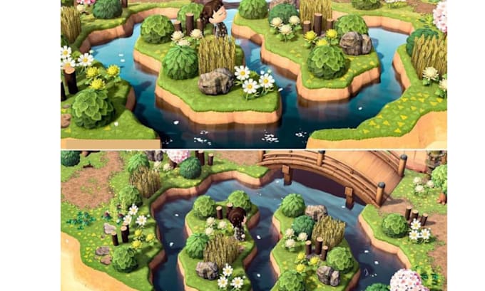 draw and create animal crossing island map for you