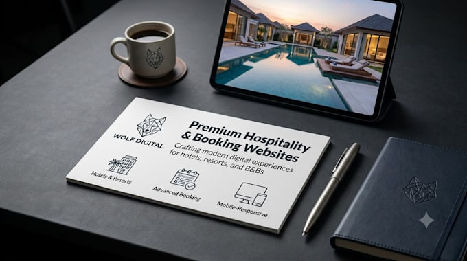 design a premium hospitality and advanced booking website
