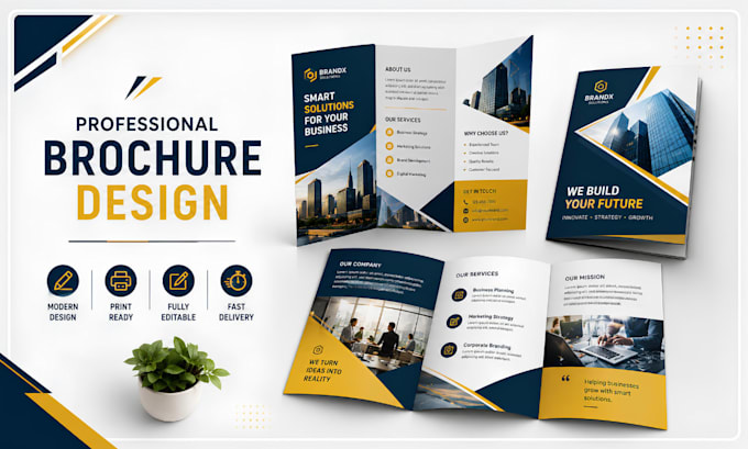 design professional brochure business brochure