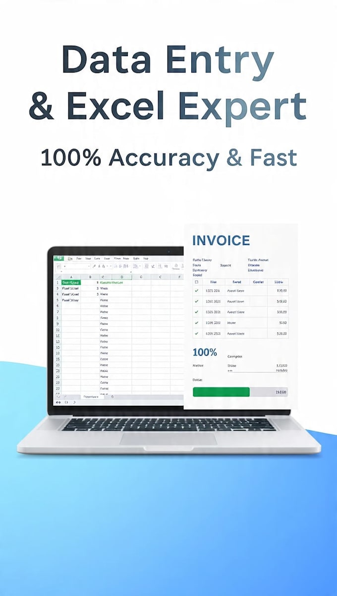 do data entry, excel work and invoice for your business