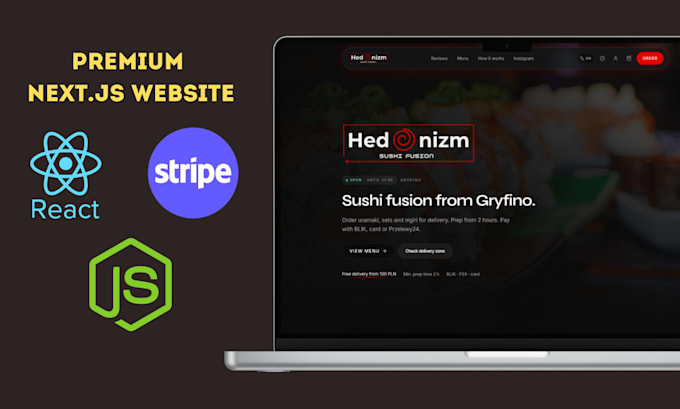 build a premium next js web application or e commerce site