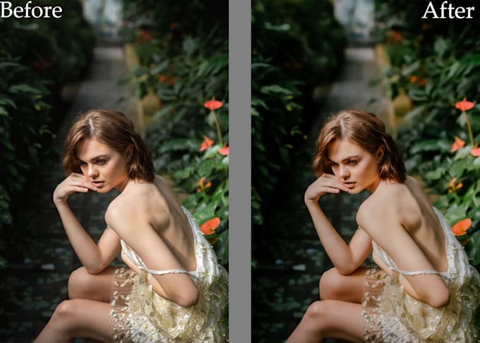do professional photo retouching and color correction
