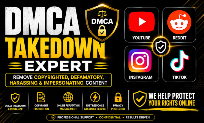send dmca takedown notice to remove infringing content