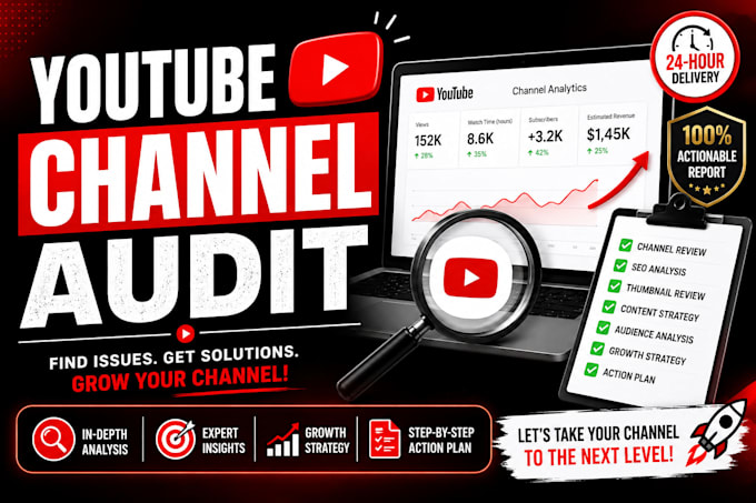 do a professional youtube channel audit