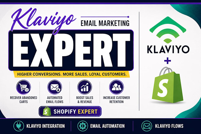 set up klaviyo email marketing flows for shopify stores