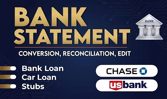 do bank statement editable format for loans and other purposes