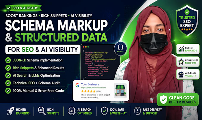 implement schema markup and structured data for SEO, google and ai search
