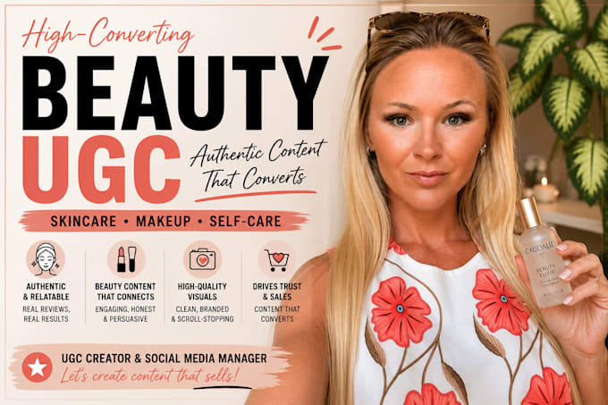 create beauty and skincare ugc video