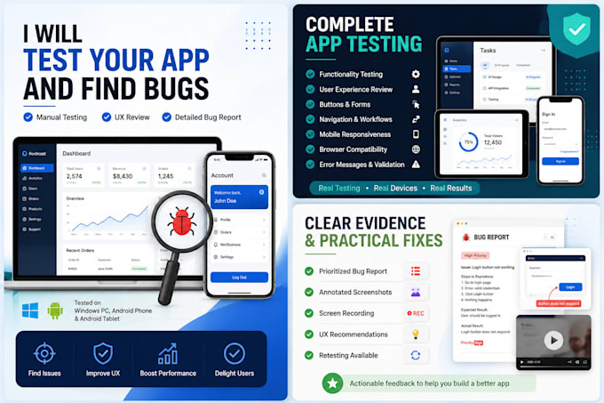 test your base44 or no code app with a detailed UX and bug report