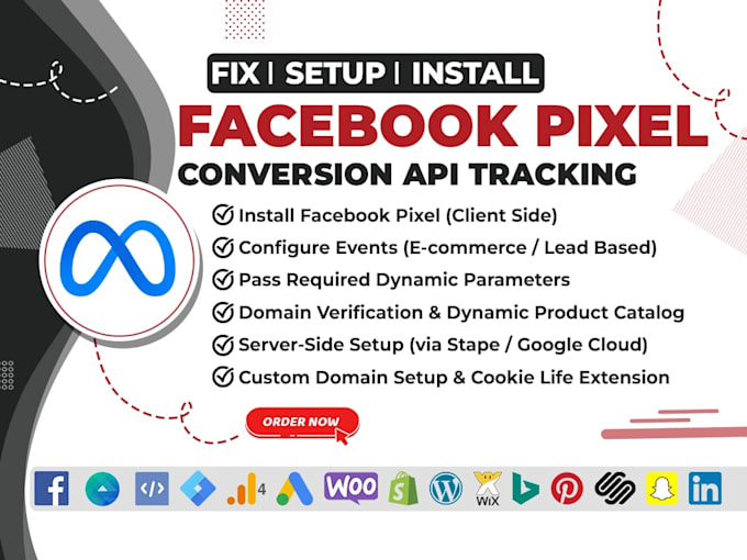 setup facebook pixel conversion API, server side tracking, fix meta pixel by GTM