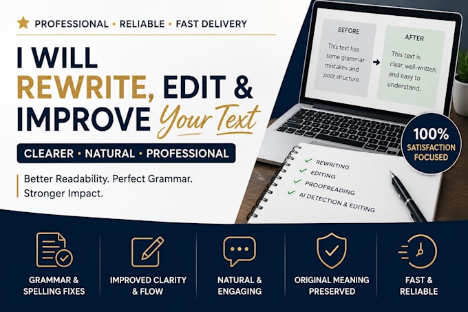 rewrite and improve your text professionally