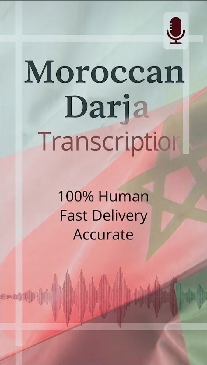 transcribe moroccan darija, arabic and french audio to text