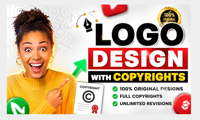 design transparency logo with copyrights