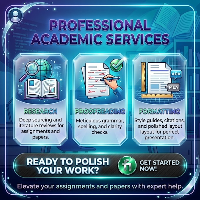 research, proofread, and format your assignments and papers