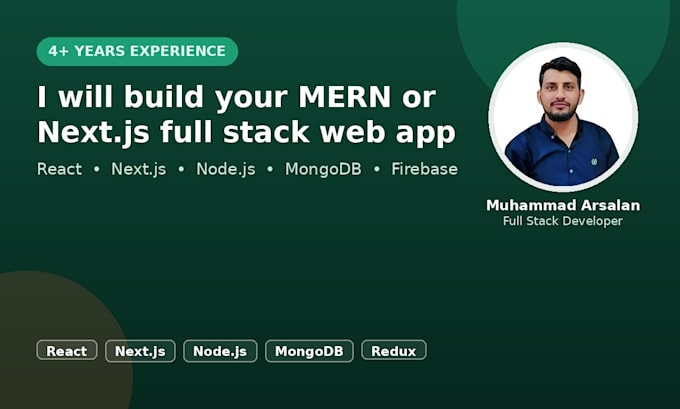 build a full stack mern or nextjs web application