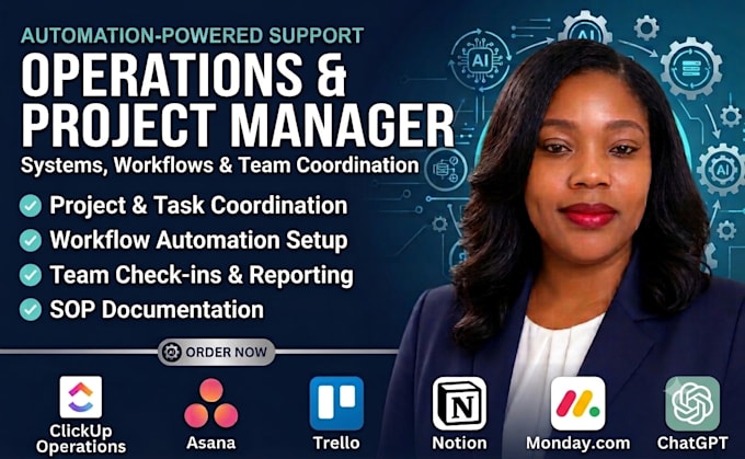 be your virtual operations and project manager with automation expertise