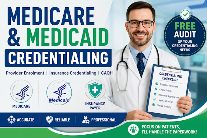 do complete medicare medicaid provider credentialing
