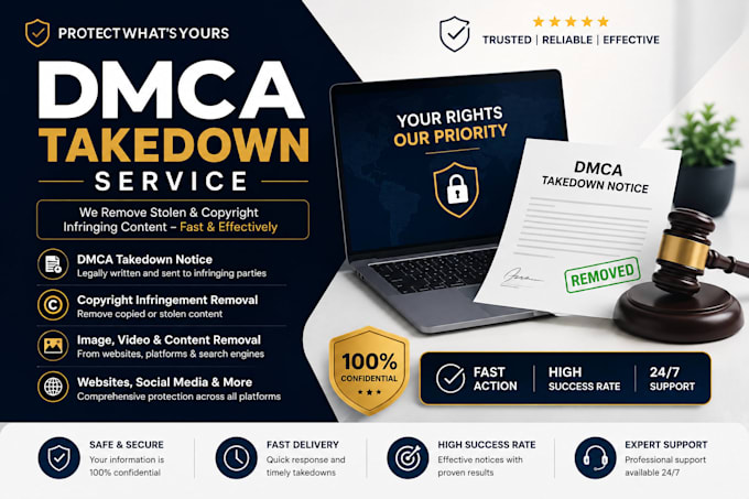 remove copyright infringement with dmca takedown