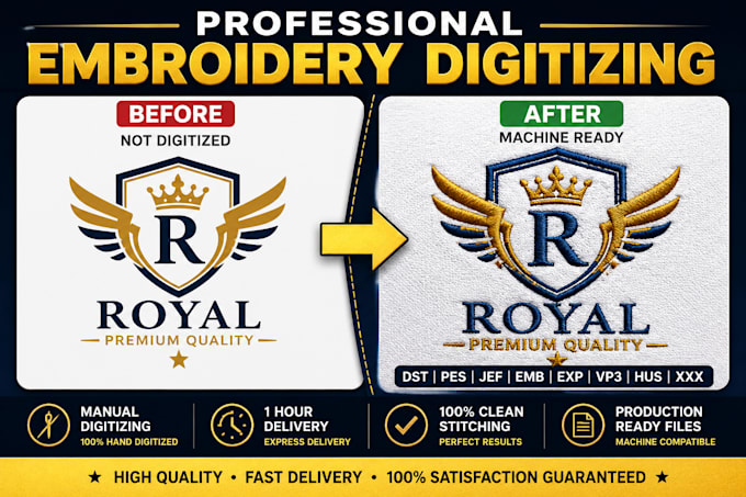 convert logo into embroidery digitizing files dst pes jef emb