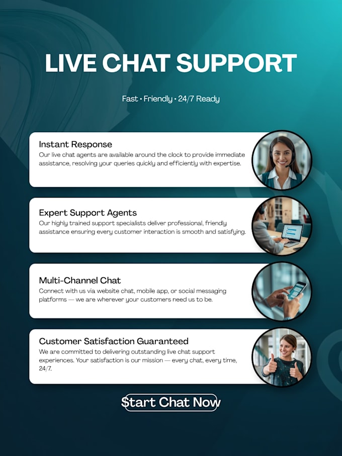 handle your live chat support and customer satisfaction