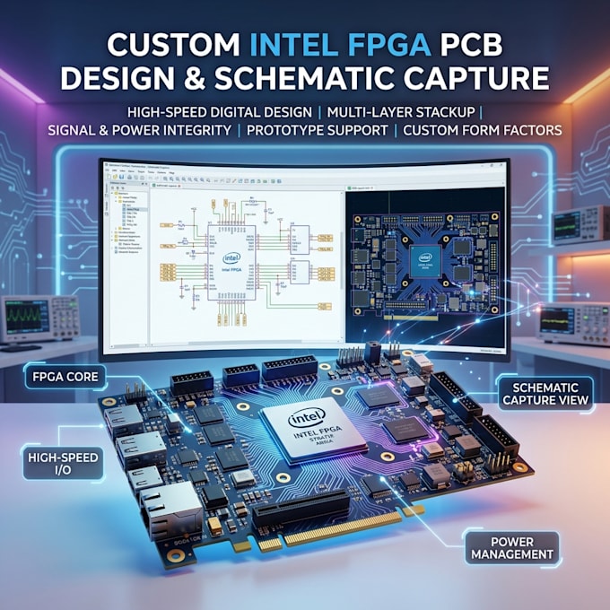design custom intel fpga pcb and schematic capture