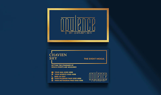 design professional and modern business card