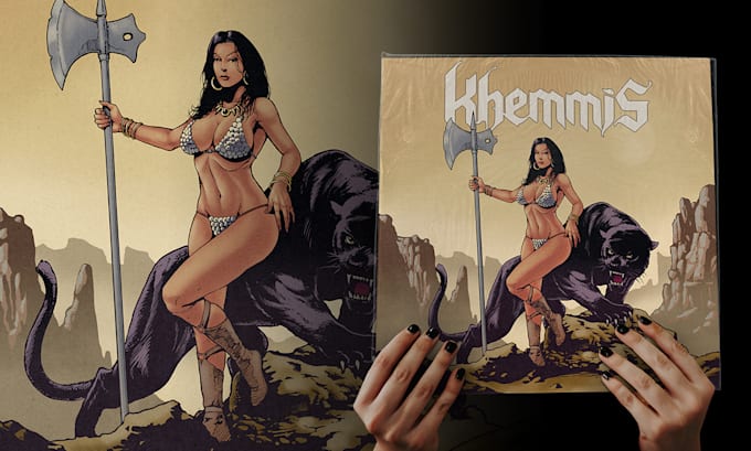 create a custom stoner or doom metal album cover