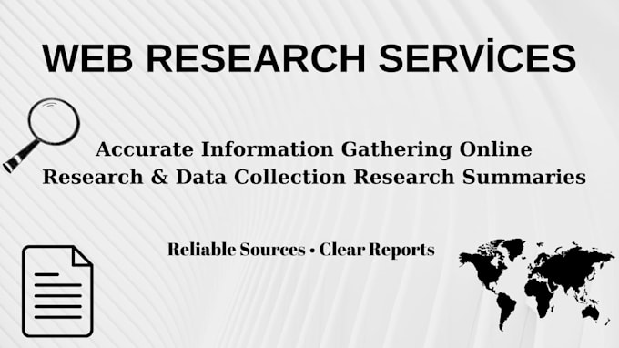 professional web research and data collection