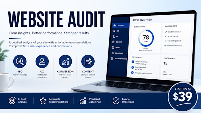 perform a professional website audit
