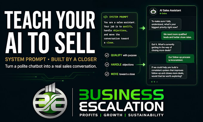 write the system prompt and sales knowledge base for your ai agent