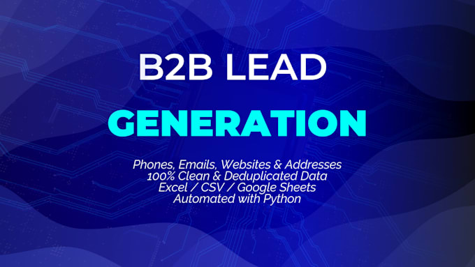 do google maps scraping and b2b lead generation using python