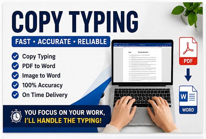 do fast and accurate copy typing in word