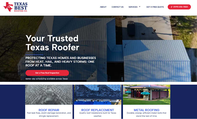 design roofing website roofing contractor website roofing landing page